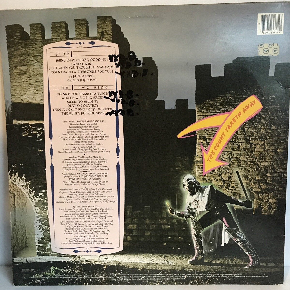 William Bootsy Collins *The One Giveth* VINTAGE Album LP BSK 3667