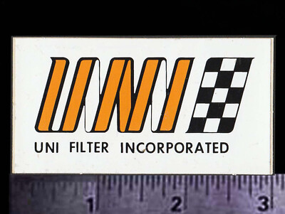 UNI Filter Inc Orig. Vintage 70's 80 s Racing Decal/Sticker Motorcycle Motocross