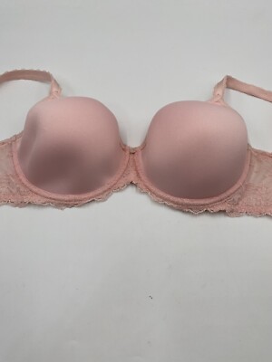 Wacoal Seduction Size 34 DD Pink T-Shirt Spacer Underwire Bra St