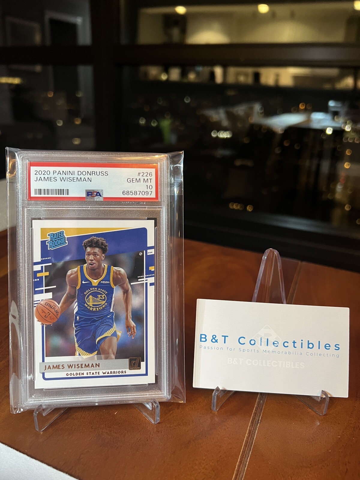 JAMES WISEMAN RC RATED ROOKIE 2020 DONRUSS #226 PSA 10 WARRIORS 🔥🔥🔥