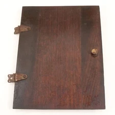 Mantel Clock Wooden Back Door 6-7/8 Inches Tall - CY125