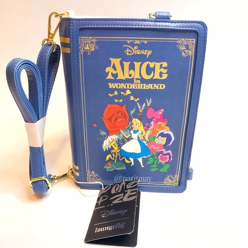 Bolso Bandolera Convertible Loungefly Disney Alicia en el País de las Maravillas Libro (NUEVO CON ETIQUETAS) - Imagen 1 de 12