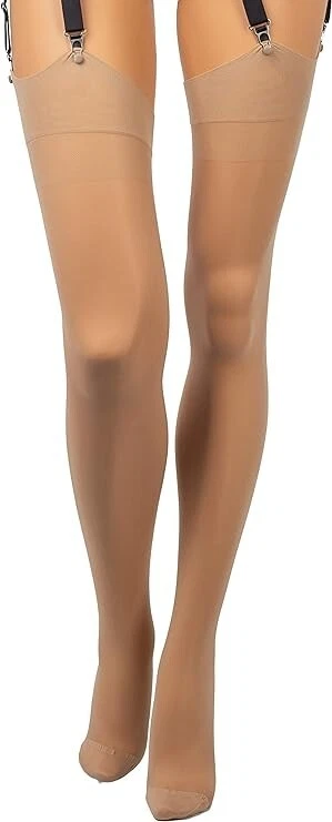 TRASPARENZE Sara Stay-up Medias Transparentes 20 Den Nude Muslo-Altos Talla L(3) Foto 3 de 4