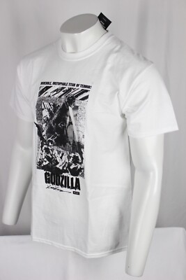 HUF Men's Godzilla Short Sleeve T Shirt Crew S Small White TS02042