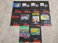 Lot 10 Super Nintendo SNES Instruction Manual Booklets Manuals