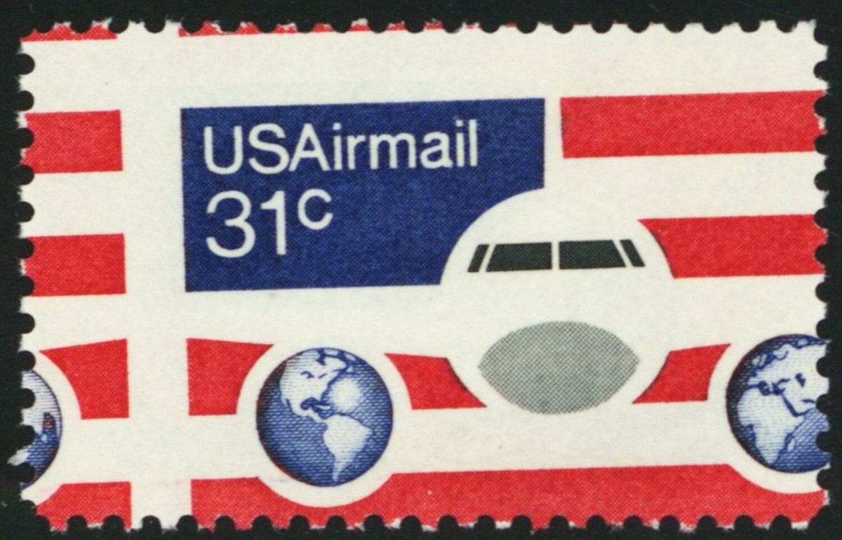 C90, MNH 31¢ Two Way Misperf Shift Airmail Plane Stamp