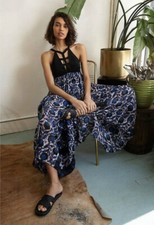 NEW Free People ONE Kenya Printed Maxi Dress Size 4 Z100-22