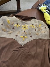 Vintage 1040s Handmade And embroidered And Rare Kids Western Shirt