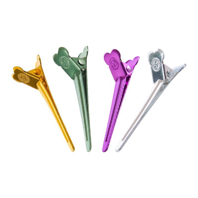 20Pcs Salon Dividing Duck Bill Hair Clips Multicolor Metal Hairdressing