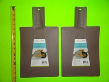 2x) HouseHold Trends 15" Brown Foldable Cutting Board Easy Clean Dishwasher Safe