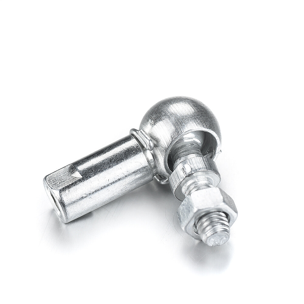 2Pc M8 8mm Right Thread L Shape Ball Joint Rod End Bearing Pitch 1.25mm