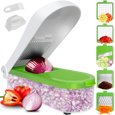 Vegetable Chopper Slicer Veggie Chopper Dicer Cutter Multifunctional Food Cho...