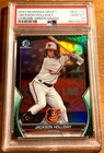 2023 Bowman Draft Jackson Holliday Green Grass Refractor /99 #BDC-118 PSA 10