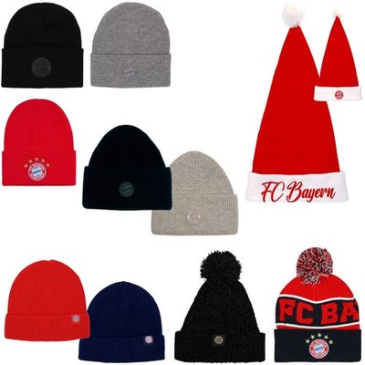Mütze FC Bayern München Wendemütze Bommelmütze Beanie Strickmütze Erwachsen FCB 