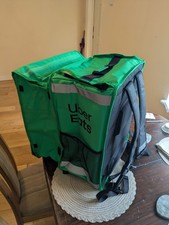 Uber Eats Food Delivery Backpack Insulated Thermal Hot Courier Bag Green Large