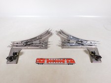 M&auml;rklin Spur 0 2x E-Weiche OBERFL&Auml;CHENBEHANDELT elektrischen Betrieb #EJ435-3