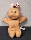 Cabbage Patch Kids Doll Baby with Tuft of Brown Hair Brown Eyes Missing Clothes