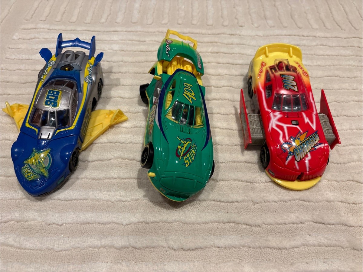 NASCAR Racers Hasbro 1999- Charger, Stunts, And Flyer Nearly