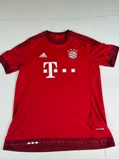 Bayern Munich 2015/16 Home Football Shirt Adidas Soccer Jersey Size Large Mens