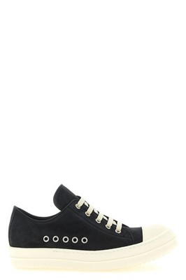 RICK OWENS Temple Extreme Low Black/Milk Sneakers New & Authentic