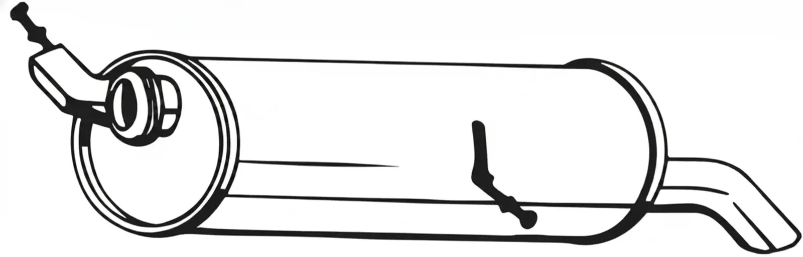Silenziatore terminale 190-141 BOSAL per PEUGEOT CITROËN