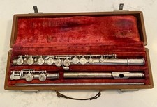 1967 Vintage Artley Elkhart Silver Plated Flute