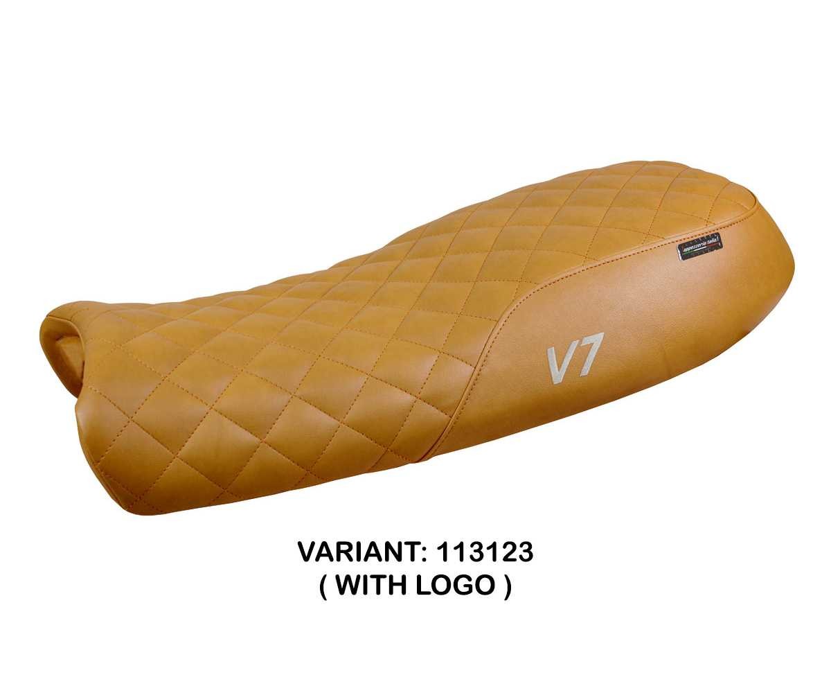 Seat saddle cover Davis Vintage   + logo TPZ for Moto Guzzi V7 2012 2020 1PI