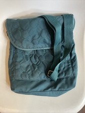 Thirty-One Vary You Backpack Purse Quilted Shoulder Bag Crossbody Teal