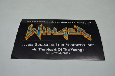 Aufkleber - Scorpions Tour - In the Heart of the Young - WINGER - 1990
