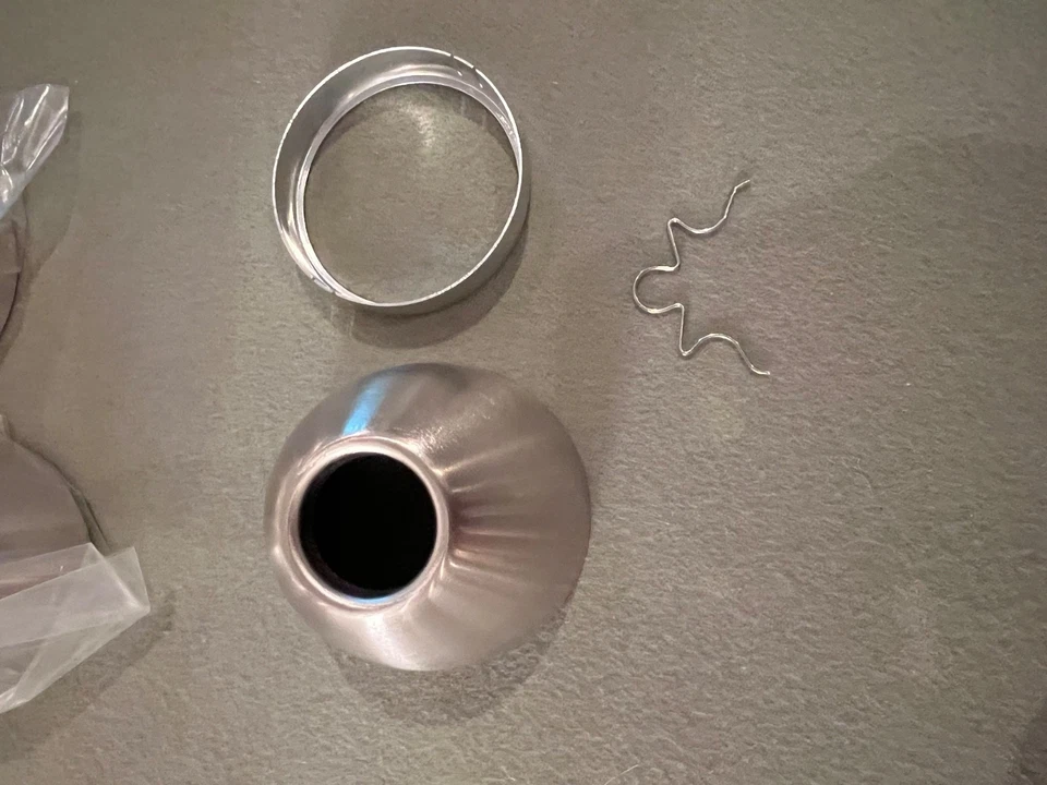 Tech Lighting Bell Shade - 700AERBELL SATIN NICKEL NEW, NO BOX. - 5 AVAILABLE - Image 2 of 2