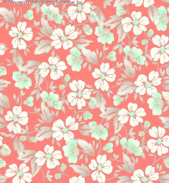 Challis 人造丝印花 Prosaic 花卉面料礼服面料缝纫面料 — 第 4/4 张图片