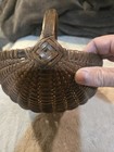 ANTIQUE 19th CENTURY APPALACHIAN PRIMITIVE SPLINTER BUTTOCKS BASKET  — photo 5