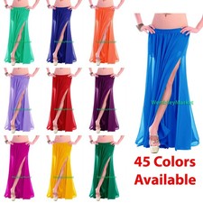 360 Degree Chiffon Full Circle Skirt Belly Dance Jupe Tribal 9 Yard Flamenco