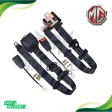 For All Mg Seat Belts Front Pair 3-point Adjustable Retractable Black Safety For All Mg Seat Belts Front Pair 3-point Adjustable Retractable Black Safety