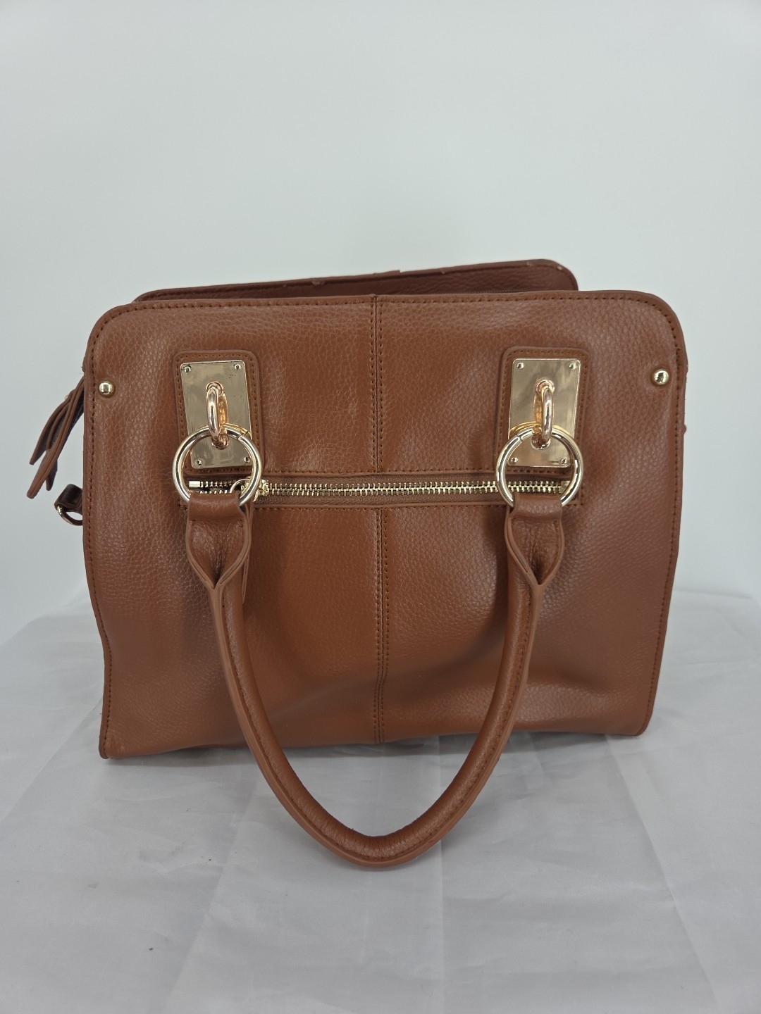 Sharif Studio Leather Handbag Patchwork Snake Pri… - image 3