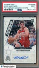 2024-25 Mosaic Pictograph Mosaic White Reed Sheppard RC Rookie AUTO /25 PSA 9