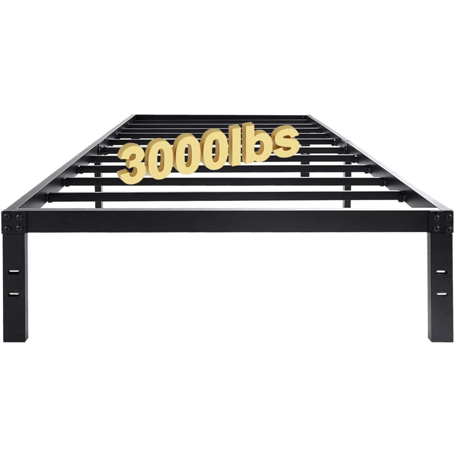 14 Inch Platform Bed Frame/Easy Assembly Mattress Foundation / 3000lbs Heavy ...