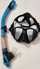 Phantom Aquatics Professional Snorkel Set Adult Blue 