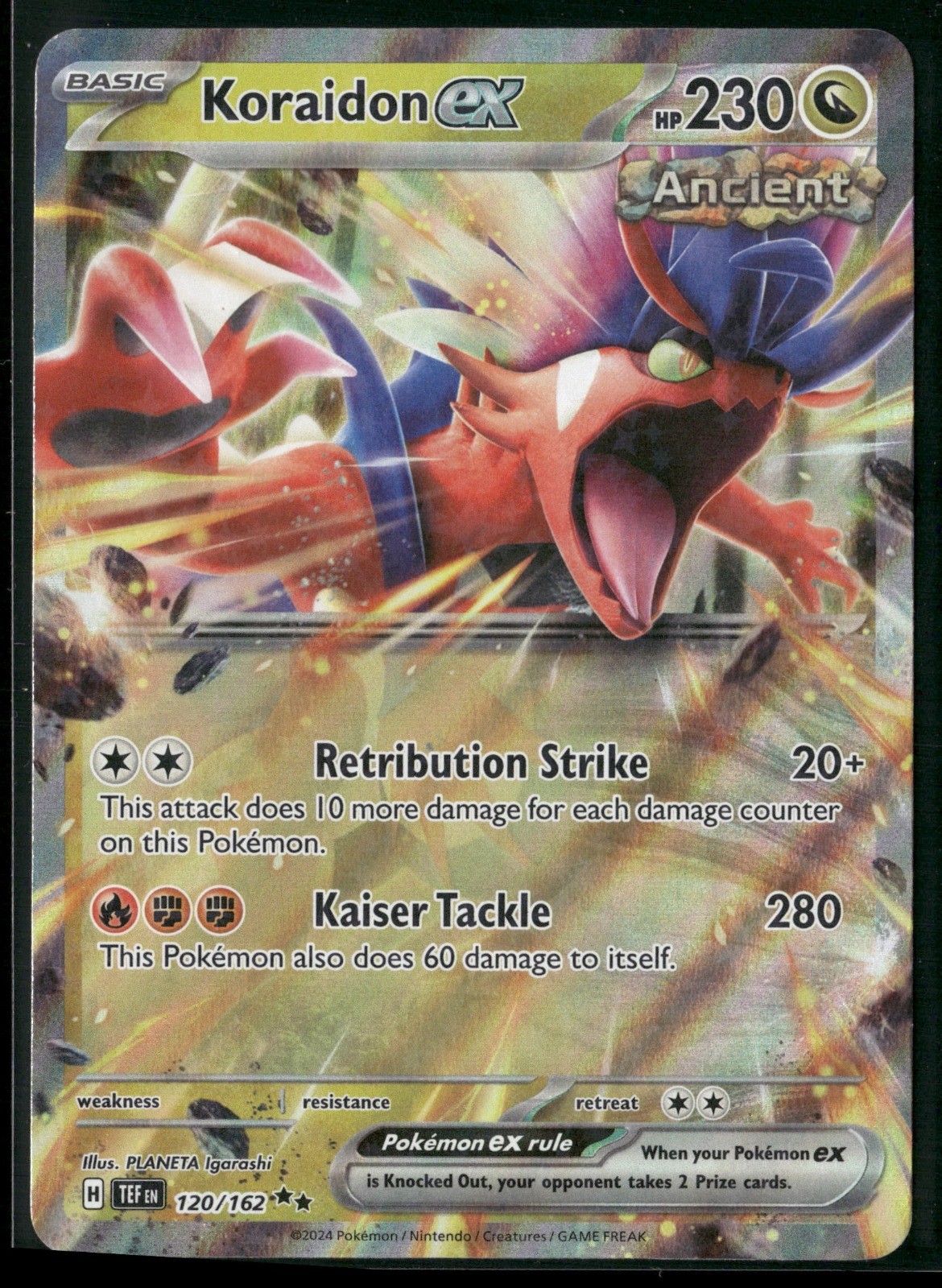 Koraidon ex Holo Double Rare SV05: Temporal Forces 120/162 NM