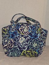 Vera Bradley Glenna Satchel handbag in the Katalina Blues pattern.