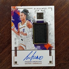 2025 Panini Impeccable WNBA #EJA-SS Satou Sabally Elegance Jersey AUTO GOLD /49