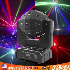 RGBW LED Laser Moving Head Stage Light DMX DJ Disco Party Effect Lighting USA