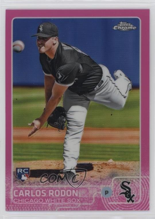 2015 Topps Chrome Pink Refractor Carlos Rodon #90 i5i