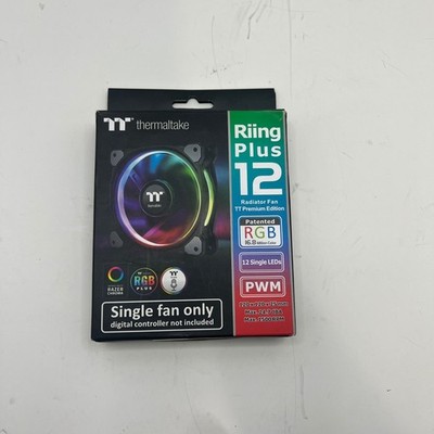 Thermaltake Riing Plus 12 Radiator Fan 120mm Black RGB CL-F059-PL12SW-A
