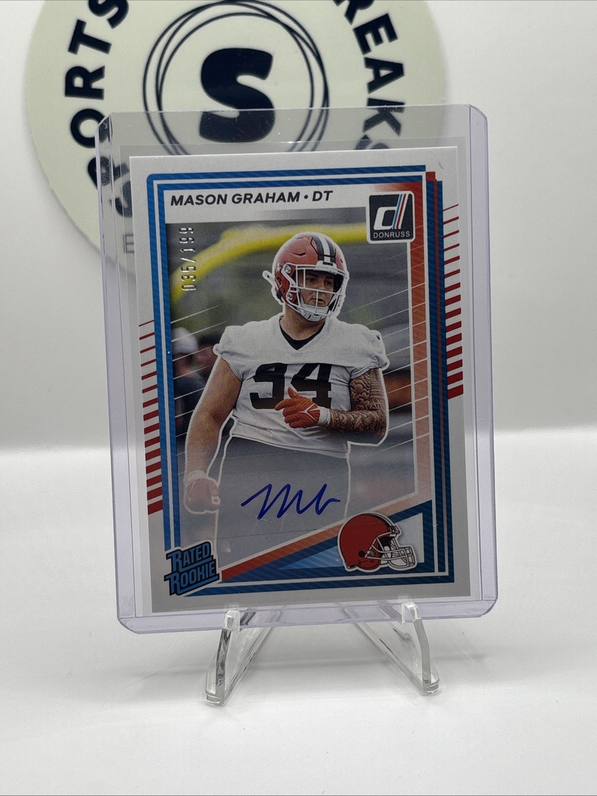 2025 Panini Donruss Mason Graham Auto /199 Rookie Browns RC #340