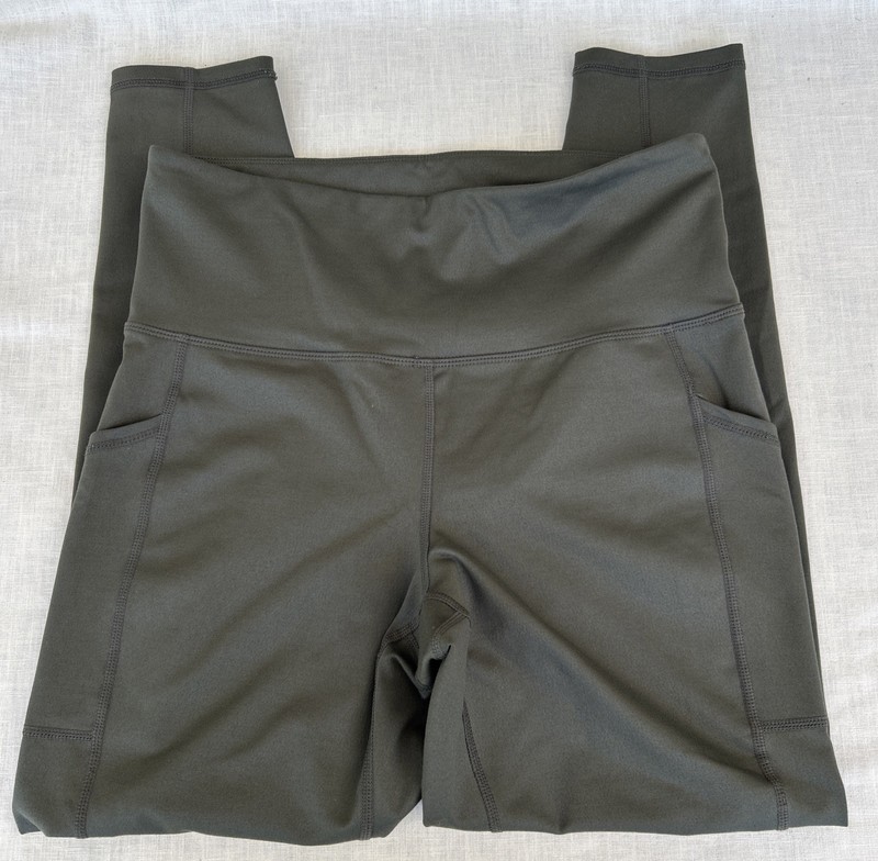 IDEOLOGY Army Green Leggings Size M EUC