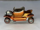 Hot Wheels Redlines Hot Heap 1968 Orange Silver Diecast Redline Wheels Car