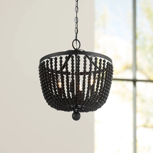 Crystorama Rylee 16 1/2" Wide Matte Black Ceiling Light - Picture 1 of 7