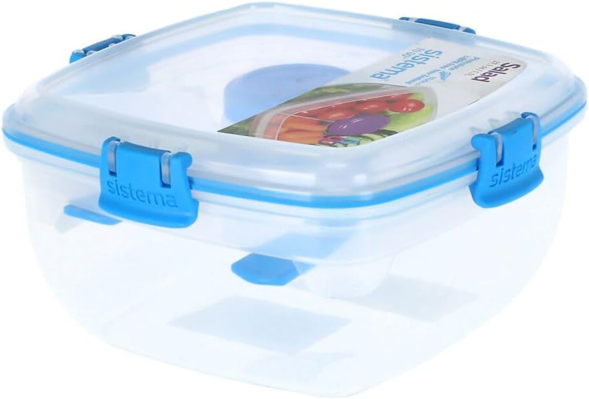Salad To Go da Viaggio | Contenitore Robusto per Trekking e Camping - 1