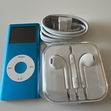 iPod Nano 2nd Generation 8 Gb Blue New Battery, J2
